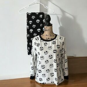 Disney Tim Burton's Nightmare Before Christmas Jack Skellington Fleece Pajamas